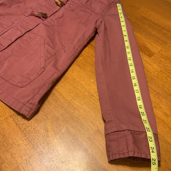 Mossimo Supply Co. Women's Size M Dusty Rose Pink Utility Hooded Jacket Toggles - Picture 12 of 12